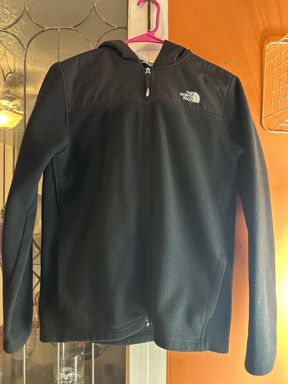 THE NORTH FACE Freestyle Black Full-Zip Hooded Fleece Jacket(EUC)